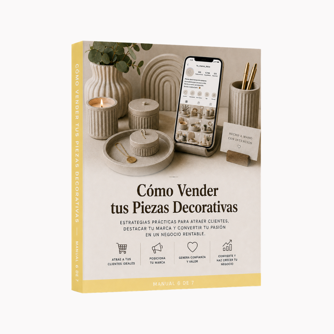 Manual 6: Cómo Vender tus Piezas Decorativas